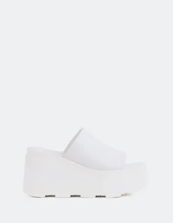 Wedges-L'INTERVALLE Positive White Leather
