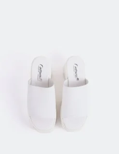 Wedges-L'INTERVALLE Positive White Leather