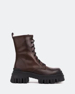 Lace-up|Ankle Boots-L'INTERVALLE Prairie Brown Leather