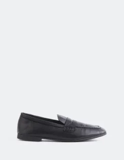 Loafers-L'INTERVALLE Prism Black Leather
