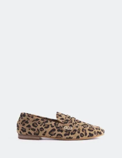 Loafers-L'INTERVALLE Prism Leopard Leather
