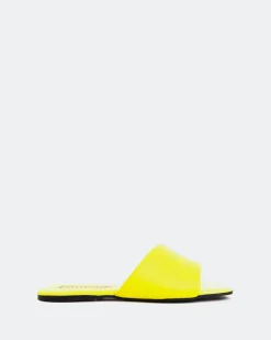 Flats-L'INTERVALLE Proseco Yellow Leather