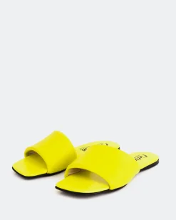 Flats-L'INTERVALLE Proseco Yellow Leather