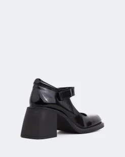 Mary-jane-L'INTERVALLE Queensway Black Leather