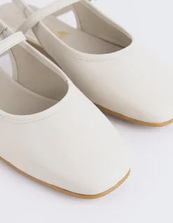 Slingbacks-L'INTERVALLE Rafya Off White Leather