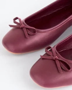 Ballerinas-L'INTERVALLE Ramesses Burgundy Leather