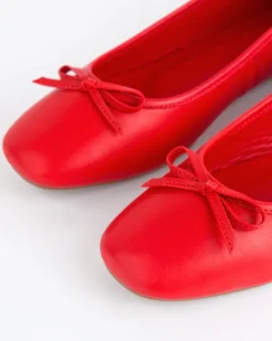 Ballerinas-L'INTERVALLE Ramesses Red Leather