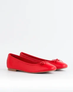 Ballerinas-L'INTERVALLE Ramesses Red Leather