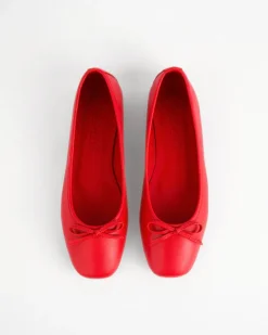 Ballerinas-L'INTERVALLE Ramesses Red Leather