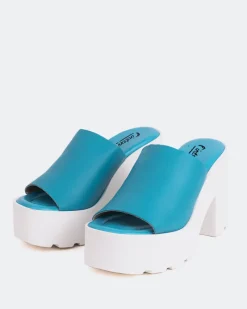 Platform-L'INTERVALLE Ranchers Blue Leather
