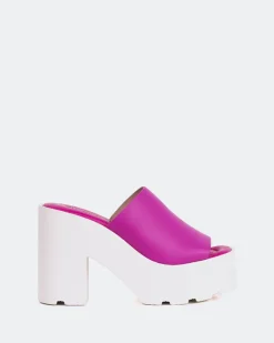 Platform-L'INTERVALLE Ranchers Fuchsia Leather