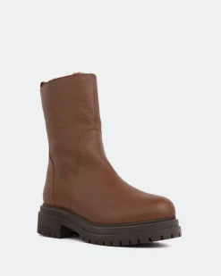 Ankle Boots-L'INTERVALLE Rangler Brown Leather