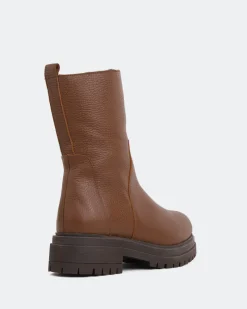 Ankle Boots-L'INTERVALLE Rangler Brown Leather
