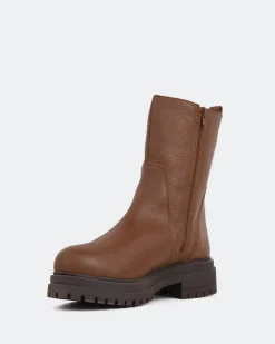 Ankle Boots-L'INTERVALLE Rangler Brown Leather