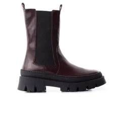 Chelsea|Ankle Boots-L'INTERVALLE Ravenna Dark Brown Leather