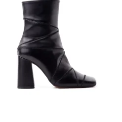 Ankle Boots-L'INTERVALLE Redwood Black Leather