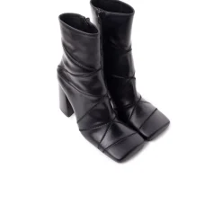 Ankle Boots-L'INTERVALLE Redwood Black Leather