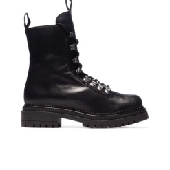 Ankle Boots-L'INTERVALLE Reina Black Leather