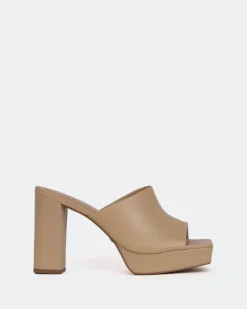 Platform-L'INTERVALLE Republic, Tan Leather/Cuir Ocre