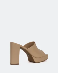 Platform-L'INTERVALLE Republic, Tan Leather/Cuir Ocre