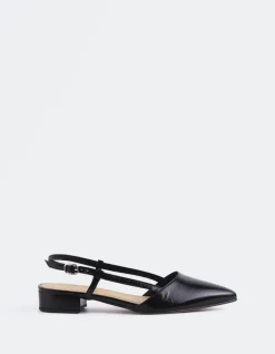 Slingbacks-L'INTERVALLE Rinda Black Leather