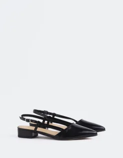 Slingbacks-L'INTERVALLE Rinda Black Leather