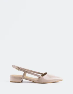 Slingbacks-L'INTERVALLE Rinda Nude Patent Leather