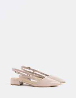 Slingbacks-L'INTERVALLE Rinda Nude Patent Leather