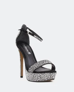 Platform|High Heels-L'INTERVALLE Rinna, Black Suede/Suède Noir
