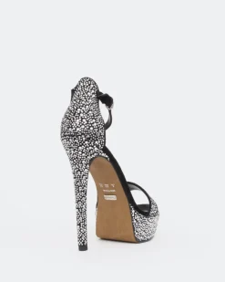 Platform|High Heels-L'INTERVALLE Rinna, Black Suede/Suède Noir