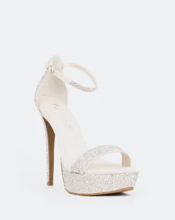 Platform|High Heels-L'INTERVALLE Rinna, Off White Suede/Suède Blanc Cassé