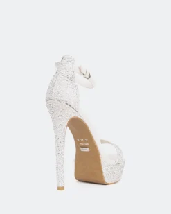 Platform|High Heels-L'INTERVALLE Rinna, Off White Suede/Suède Blanc Cassé