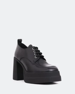 Platforms|Lace-up-L'INTERVALLE Ripetta Black Leather