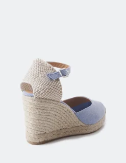 Espadrilles-L'INTERVALLE Roberta Blue Canvas