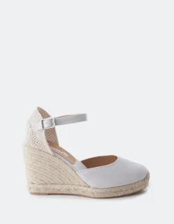 Espadrilles-L'INTERVALLE Roberta Off White Canvas