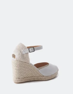Espadrilles-L'INTERVALLE Roberta Off White Canvas