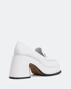 Platforms|Loafers-L'INTERVALLE Rochfort White Leather