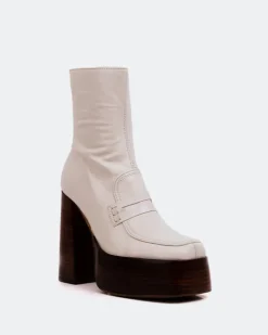 Platform|Ankle Boots-L'INTERVALLE Rodrigo Off White Leather
