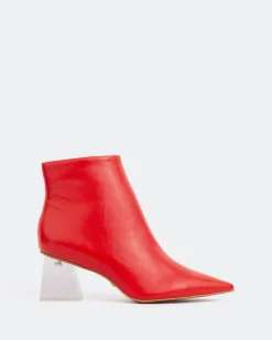 Ankle Boots-L'INTERVALLE Rohi Red Leather