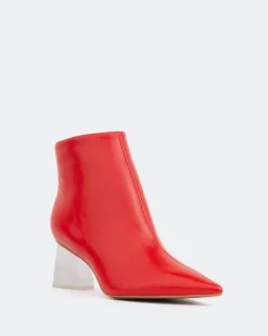 Ankle Boots-L'INTERVALLE Rohi Red Leather