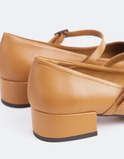Mary-jane-L'INTERVALLE Rosyth Tan Leather