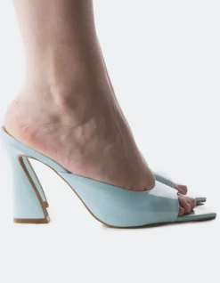 Mules-L'INTERVALLE Rufina Blue Naplack