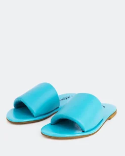 Flats-L'INTERVALLE Rum Blue Leather