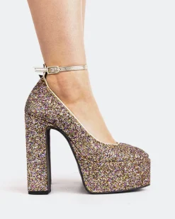 Platforms-L'INTERVALLE Runway Brown Glitter