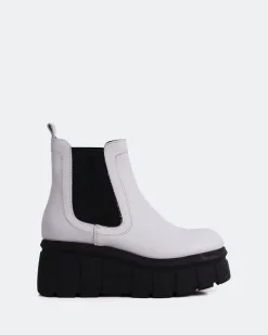Ankle Boots-L'INTERVALLE Rupert White Leather