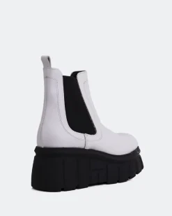 Ankle Boots-L'INTERVALLE Rupert White Leather