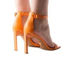 High Heels-L'INTERVALLE Saria Orange Leather