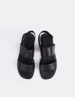 Flats-L'INTERVALLE Sauvestre Black Leather