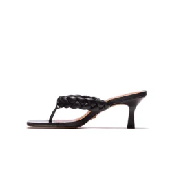 Mid Heels-L'INTERVALLE Saxony Black Leather