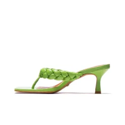 Mid Heels-L'INTERVALLE Saxony Green Leather